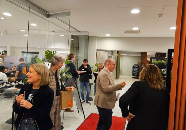 Mingel i kulturhusets foajé