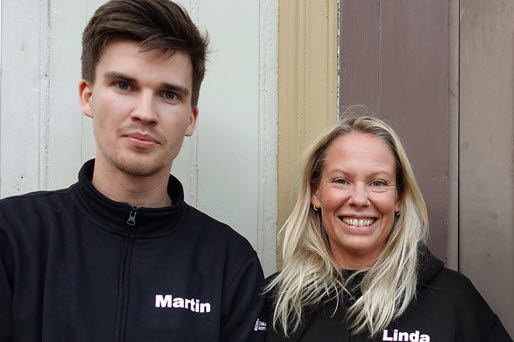 Ungdomscoacherna Martin och Linda.