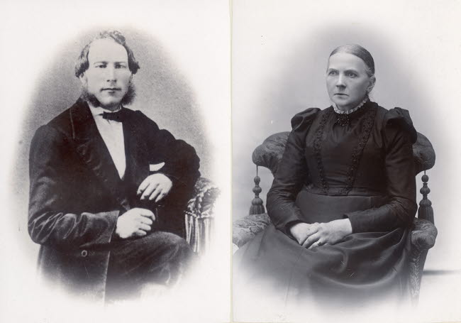 Döderhultarns far, hemmansägare Per August Petersson och mor Eva Charlotta, kallad Eva-Lotta.